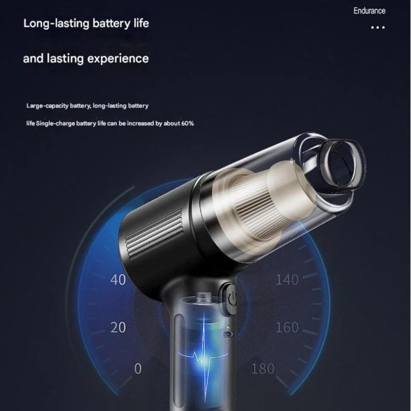 Беспроводной ручной пылесос 12 В, легкий перезаряжаемый мини-пылесос для автомобиля, дома, офиса, нескольких поверхностей, HEPA-фильтр, Porta