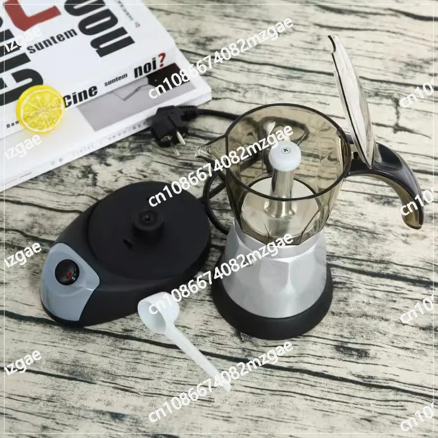 220V Plug-in Coffee Appliance Office Coffee Pot Coffee Machine Convenient Aluminum Electric Heating Mocha Pot