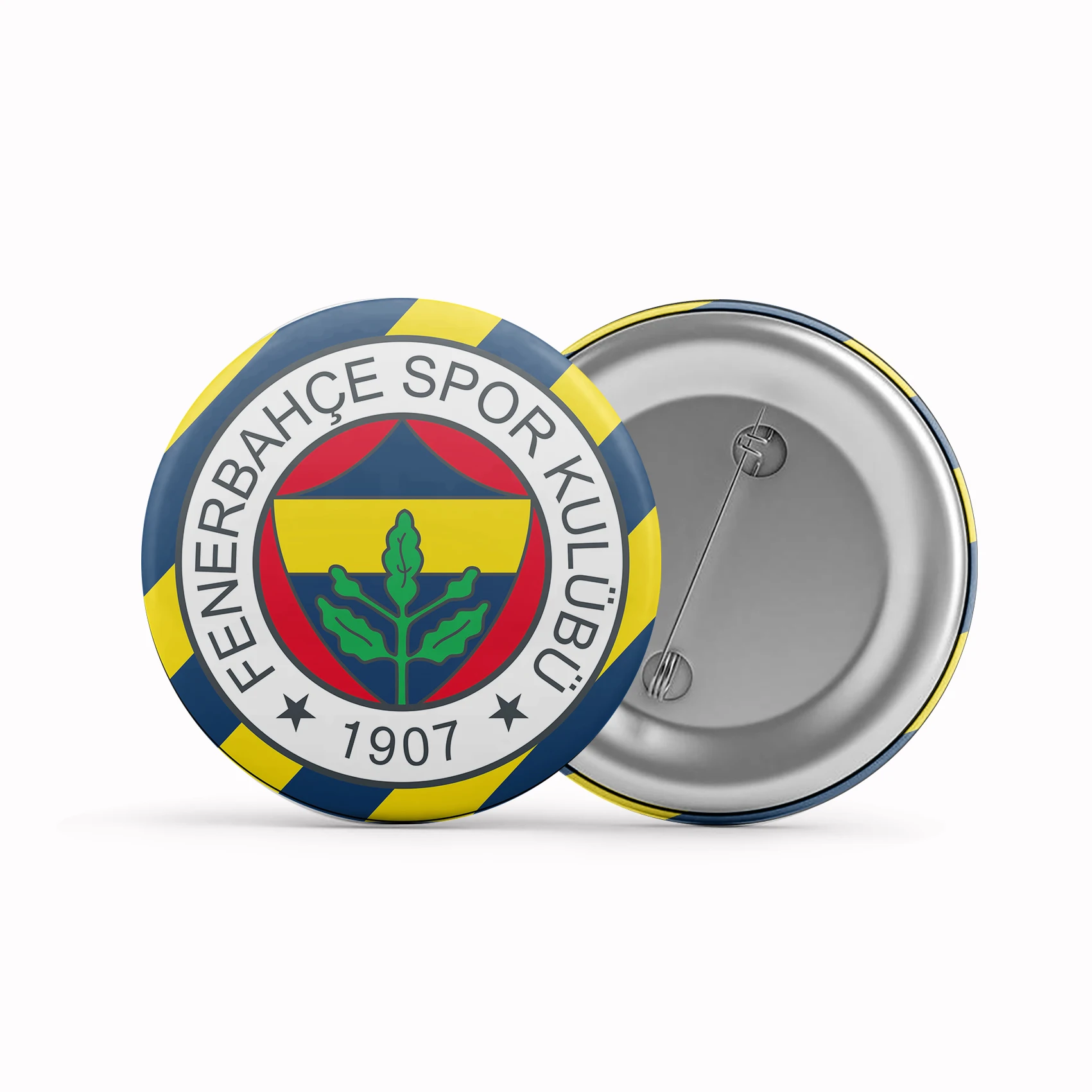 Turkey FC Fenerbahce SK Brooch Badge 1.25in 1.5in 1.7in 2.3in Custom Metal Badges Backpack Accessories Decor Souvenir HZ-026