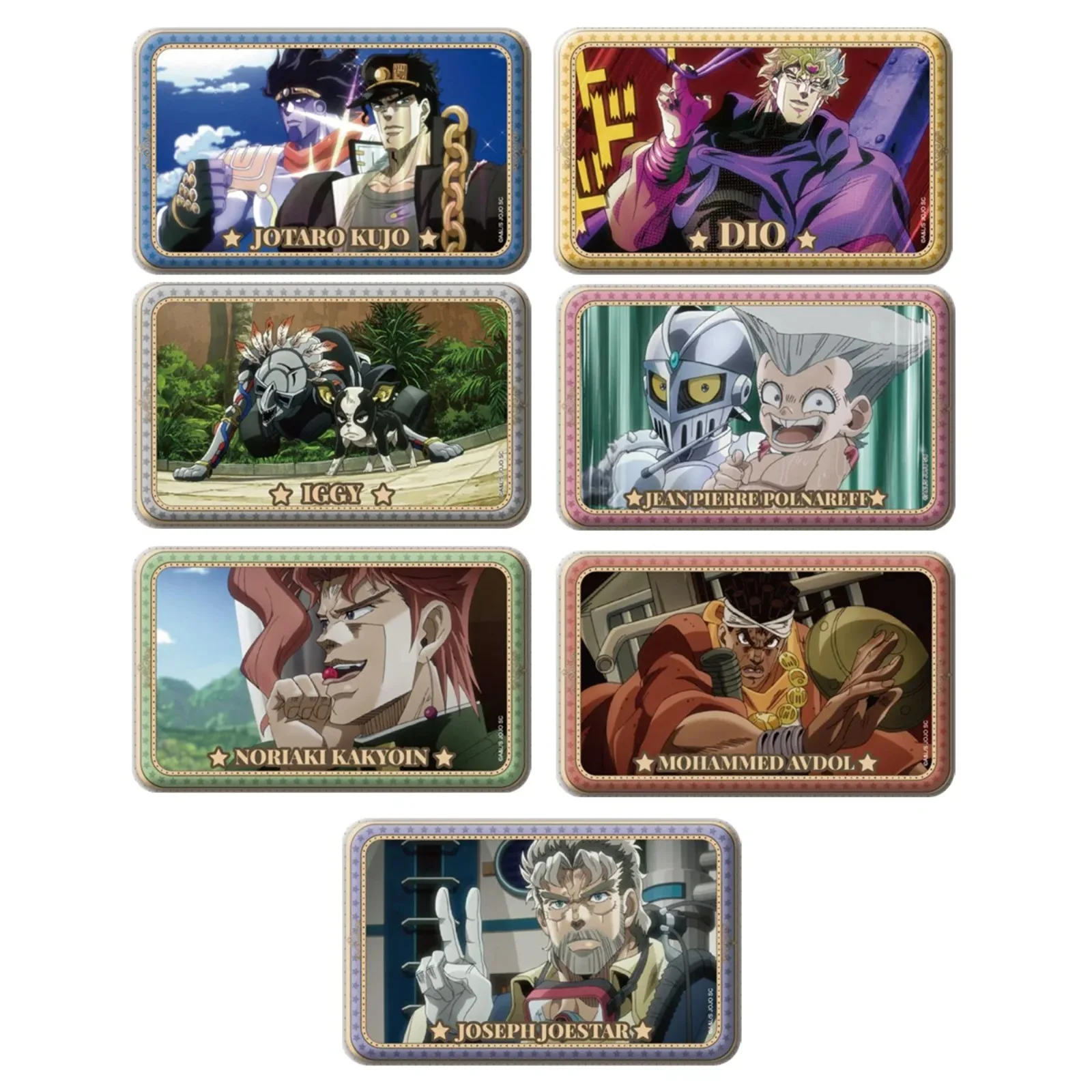 

JoJo's Bizarre Adventure Stardust Crusaders, значок, брошь, коллекция булавок, аксессуары ACG, японские аниме-игрушки, подарки на день рождения для детей