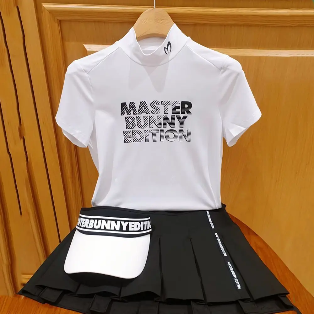 高品質スポーツテニス半袖女性ゴルフウェア-2026-夏新本物のゴルフ-tシャツ多用途トップ女性ゴルフ服