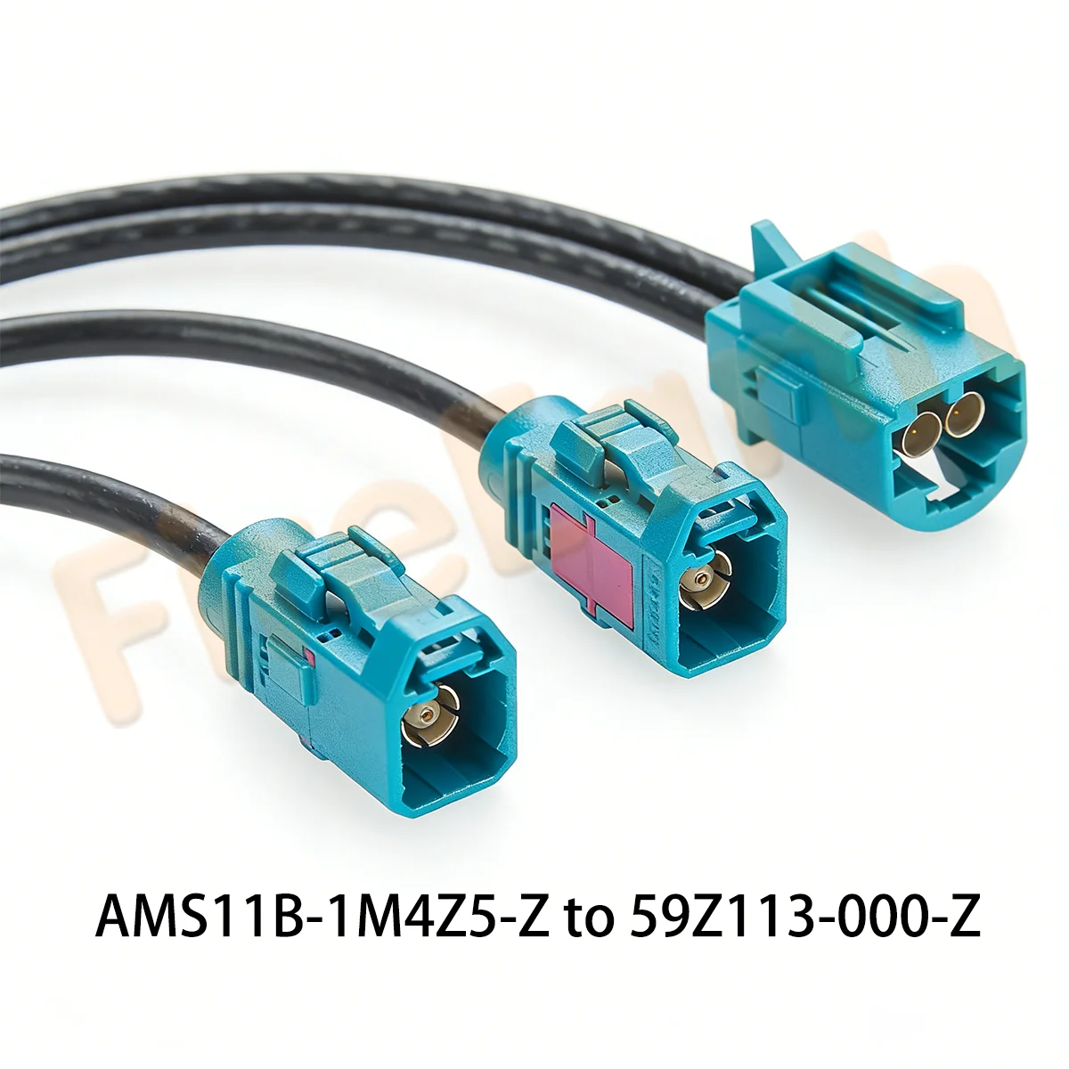 2 in 1 Rosenberger HFM Mini Fakra RF Coaxial Cable Male to Female Automotive Extension Cable AMS11B-1M4Z5-Z to 59Z113-000-Z 1m