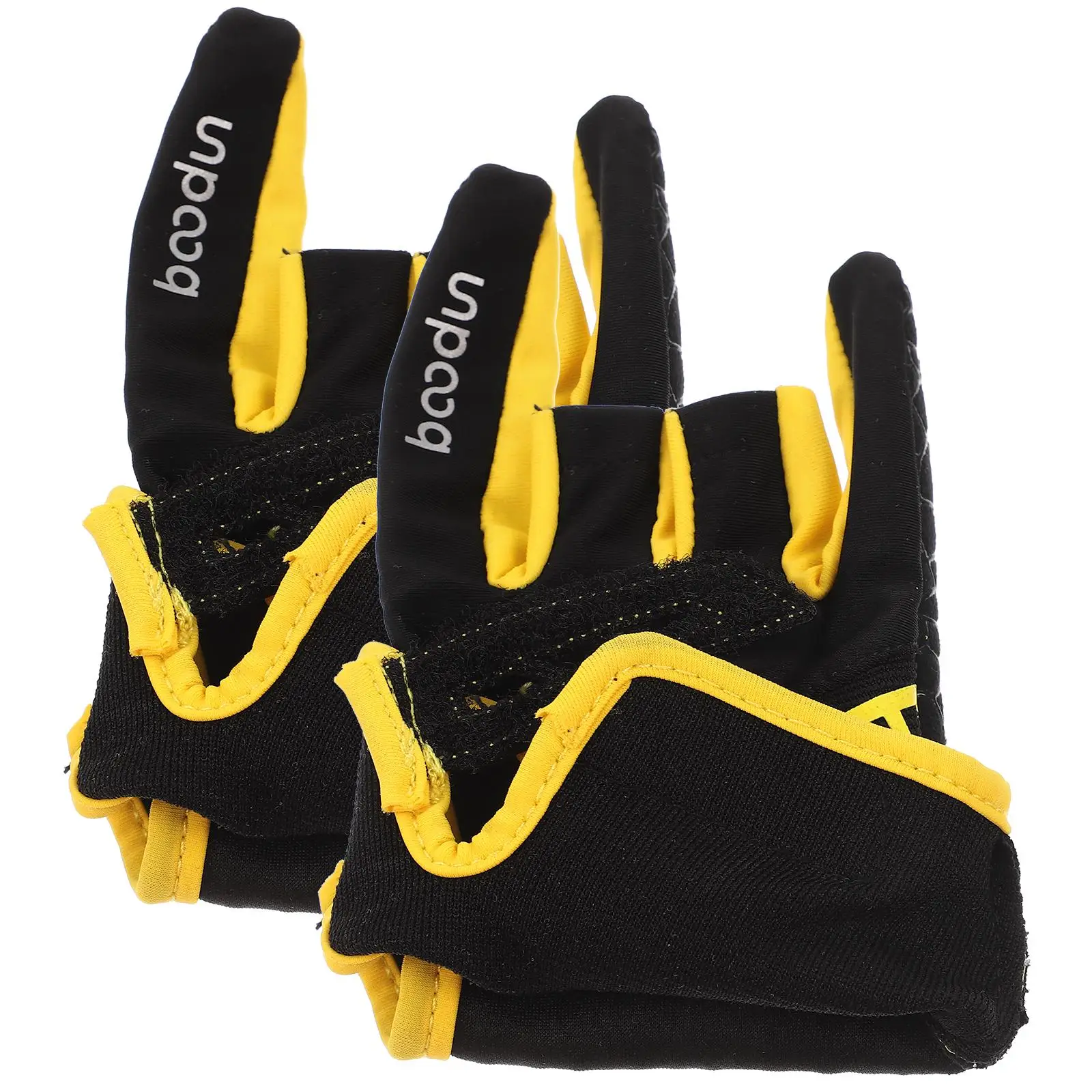 

1 Pair of Silicone Anti-slip Bowling Gloves Professional Elastic Breathable Sports Gloves - Size L/XL (Yellow)