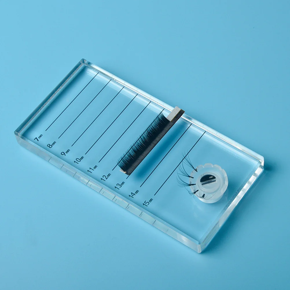 1 conjunto de ferramenta para enxerto de cílios, à prova d'água, reutilizável, durável, placa de cola, almofada para cílios, para casa