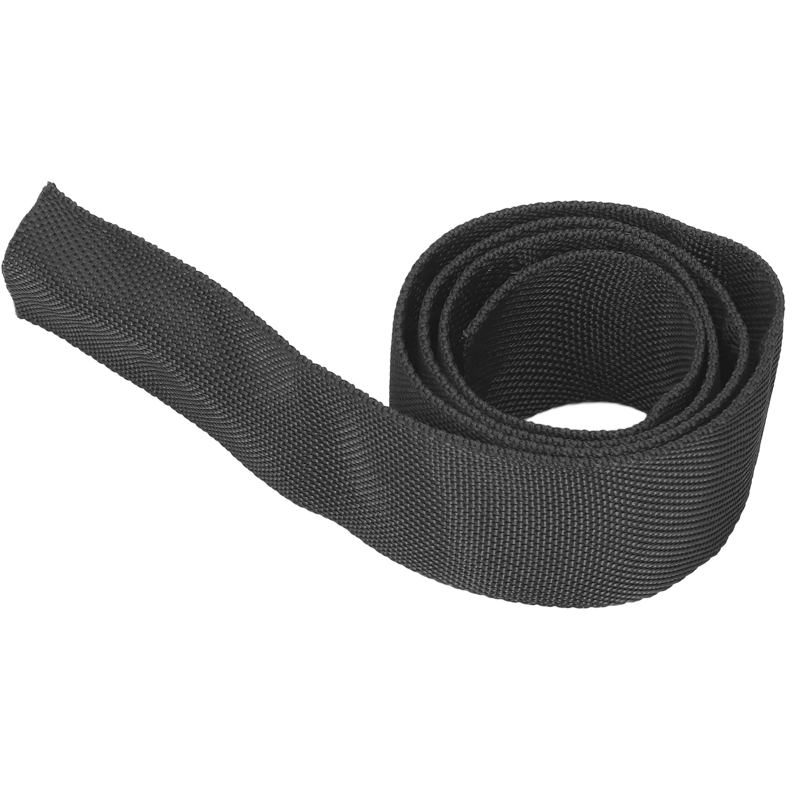 Winch Rope Protective Sleeve Black Universal for 5cm/1.97in Polyester Width Cable Line Winch Strap Sheath Car Accessories
