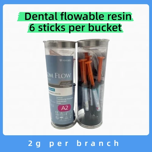 Imagen 1 del producto Materiales dentales importados de Corea, resina fluida, que fluye en un barril, 6 piezas de materiales fotopolimerizables, 2 g cada una