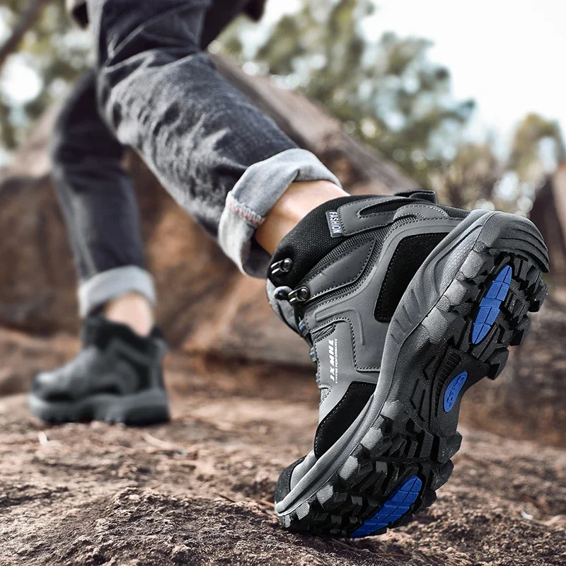 Couple Hiking Shoes Men Mountain Climbing Trekking Boots Women Non-slip Outdoor Work Ankle Boot