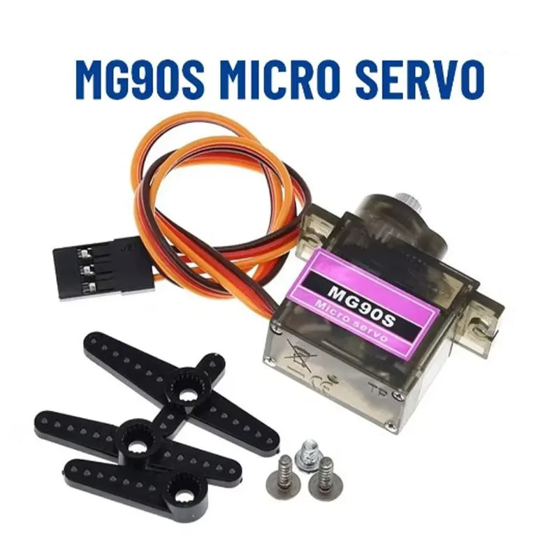 Mg90s Servo 9g 1/5/10/20 pièces tout engrenage métallique 9g Sg90 Version améliorée pour hélicoptère avion bateau voiture Mg90 9g Trex 450 Rc Robot