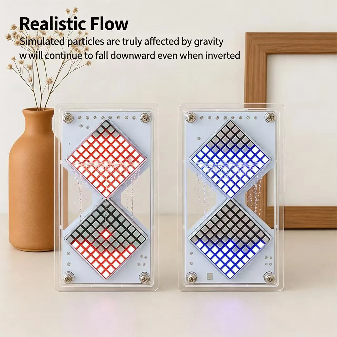 LED Dot Matrix Electronic Hourglass Kit Gravity Sensing Timer Clock Welding Practice Electronic DIY Production Parts