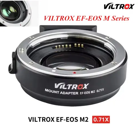 VILTROX EF-EOS M EF-EOS M2 Adapters Auto Focus for Canon EF Lens to EOS M Mount Camera