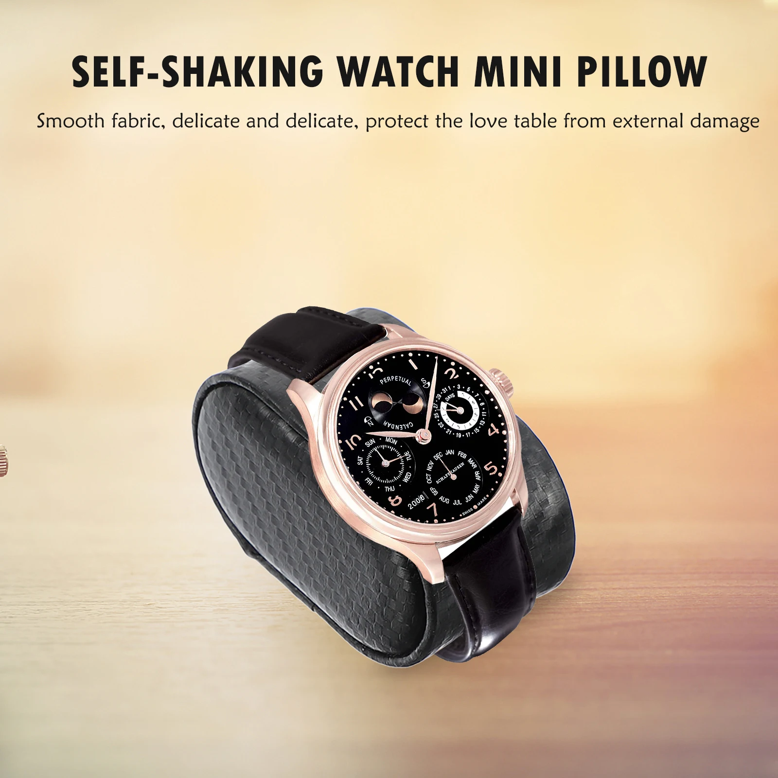 

5 pcs Black Carbon Fiber PU Small Pillow Watch Display Cushions Jewelry Holder Bracelet Bangle Storage
