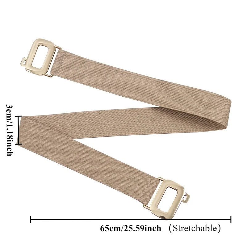 Stylish Women's Pure Elastic Waist Belt: Simple Everyday Unisex Stretch Waist Cincher—A Decorative and Flattering Accessory