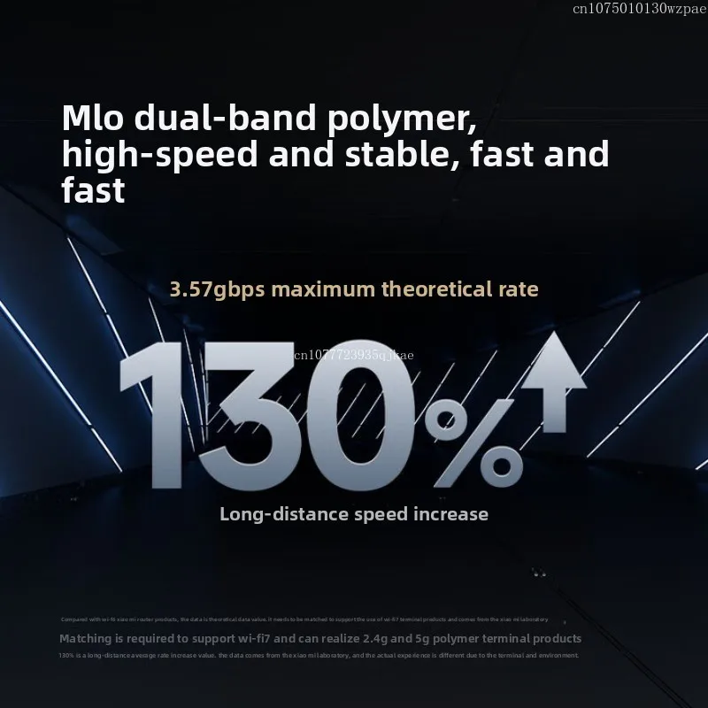 XIAOMI MIJIA Router BE3600 (Schwarz) Wanddurchdringender Hochgeschwindigkeits-Dual-Band-Router für zu Hause WiFi7 MLO Dual-Band Aggregation