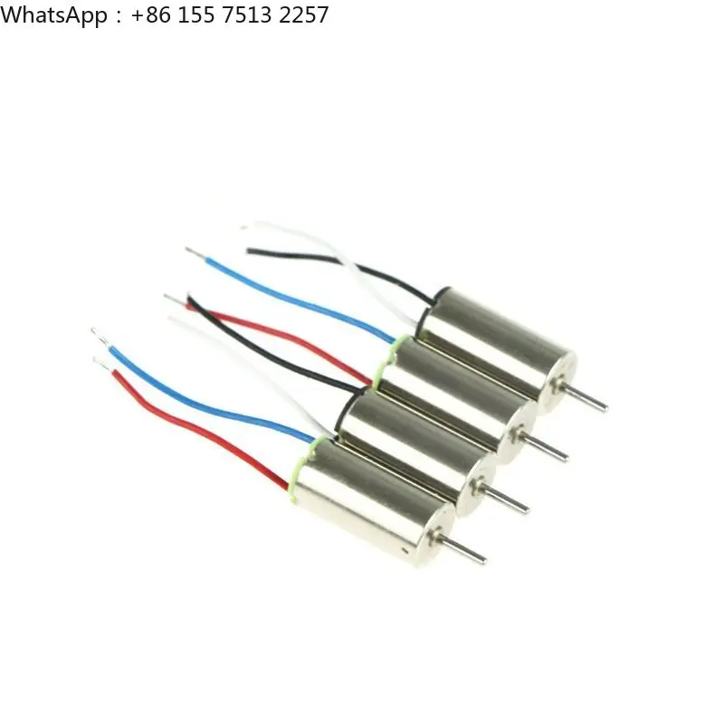 Remote Control Quadcopter Aircraft Parts Motor Small Motor Front and Back Diameter About 6mm Long 12mm Axis 0.8mm