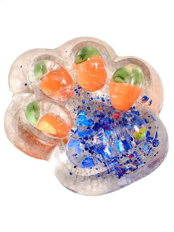 บีบของเล่นโปร่งใส Cat PAW ของเล่นการ์ตูน Antistress ช้า Rebound ของเล่น Sticky ความเครียดบรรเทาผ่อนคลายของเล่น