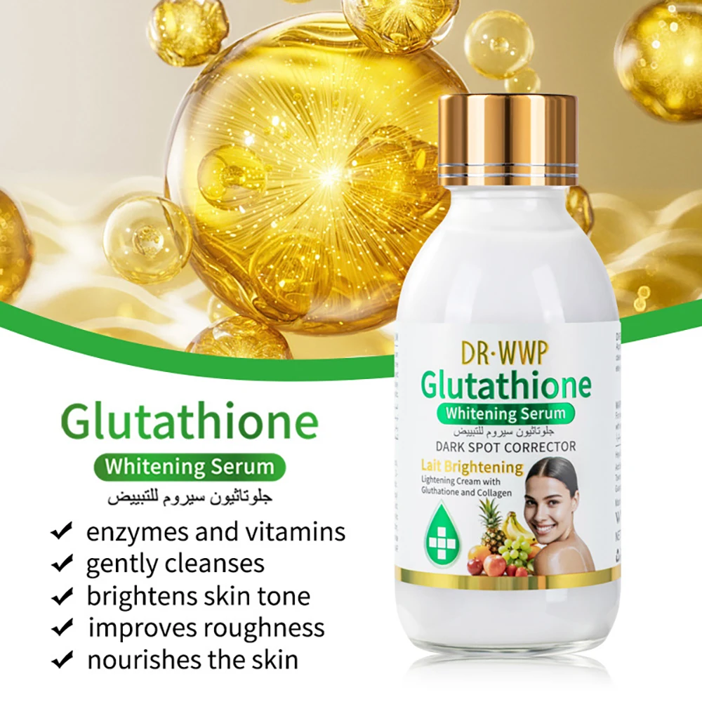 

Glutathione AHA Essence Original Solution Face Serum Brightning Moisturizing Turmeric Repair Anti Aging Lifting Facial Skincare