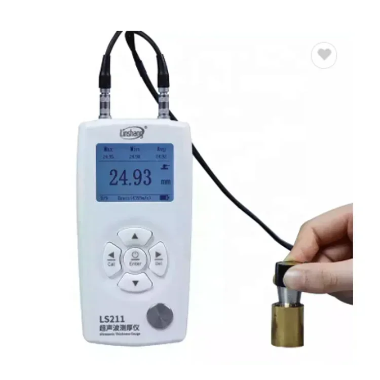 LS211 0.001mm Ultrasonic Thickness Gauge Ultrasound UT Gauge for Metal Plastic Glass Ceramics