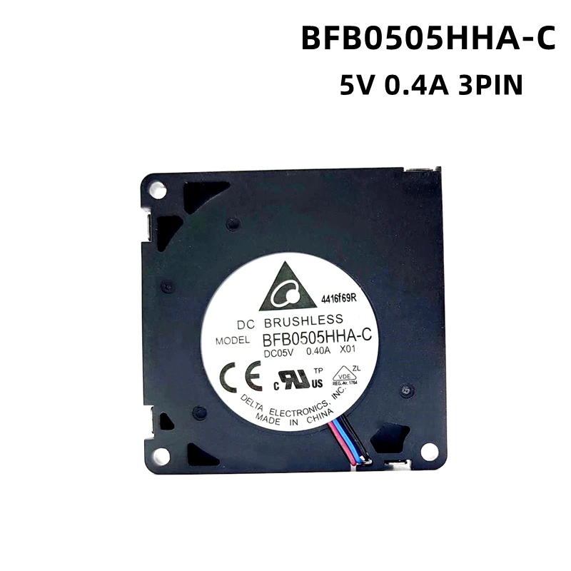 

Delta 5V 1.3W BFB0505HHA-C 50MM 5010 Laptop Blower Fan 50x50x10MM Double Ball Bearing Cooling Fan JST3pin