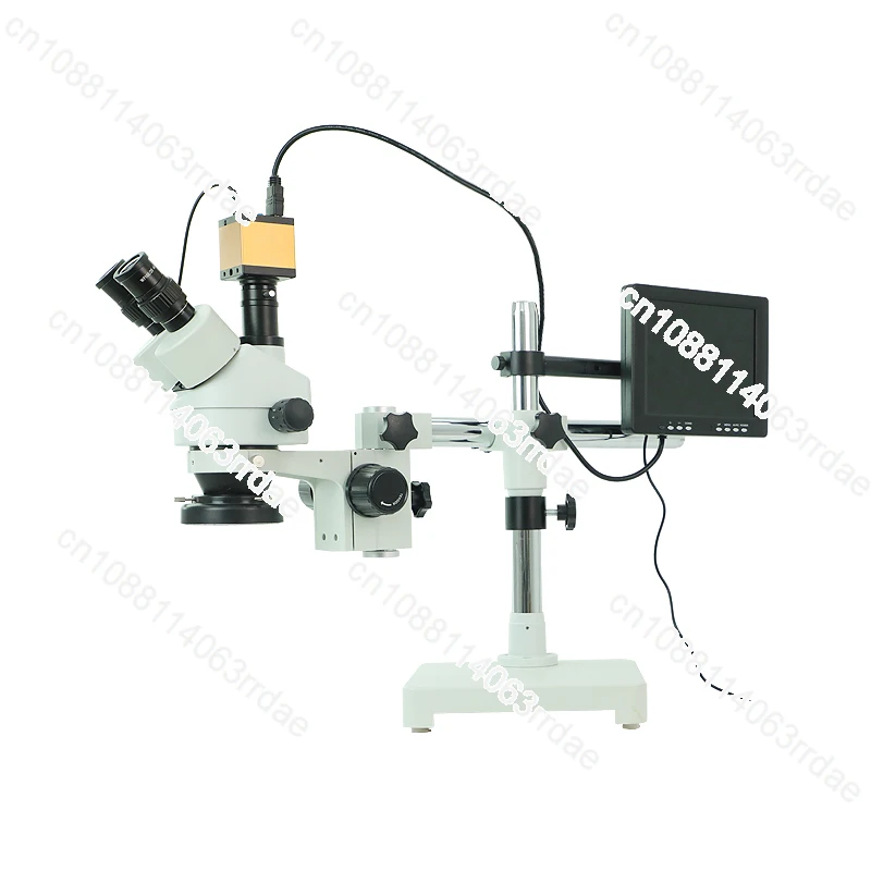 

14.0 MP Video Recording Single Arm Universal Pole Stand Zoom Stereo Trinocular Microscope