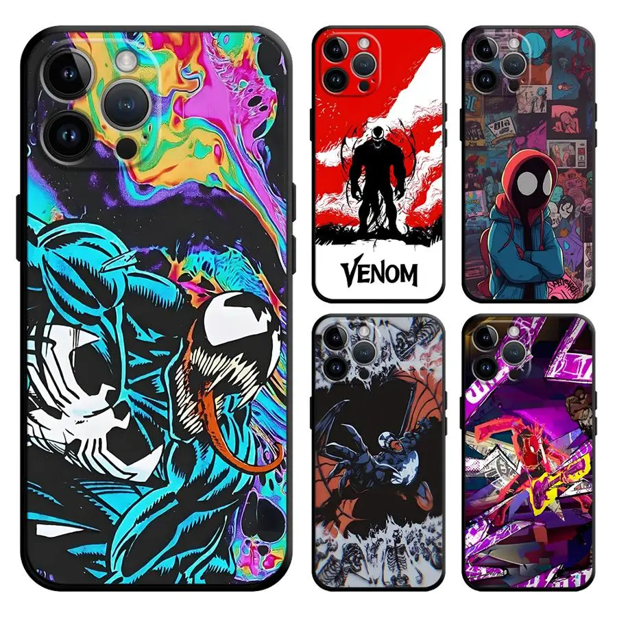 Marvel Advanced Venom Funda Phone Cover Phone Case for Apple iPhone 17 Pro Max 15 Pro 7 8 11 13 XR XS MAX Air 14 12 16