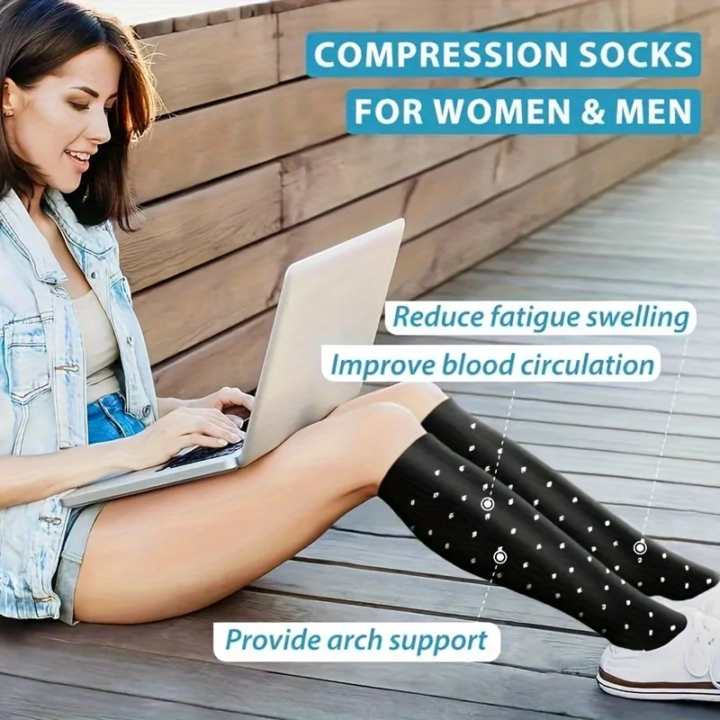 6 Pairs Men Female Compression Socks Men Nurse Compression Socks Sport Ladies Lady Women Running