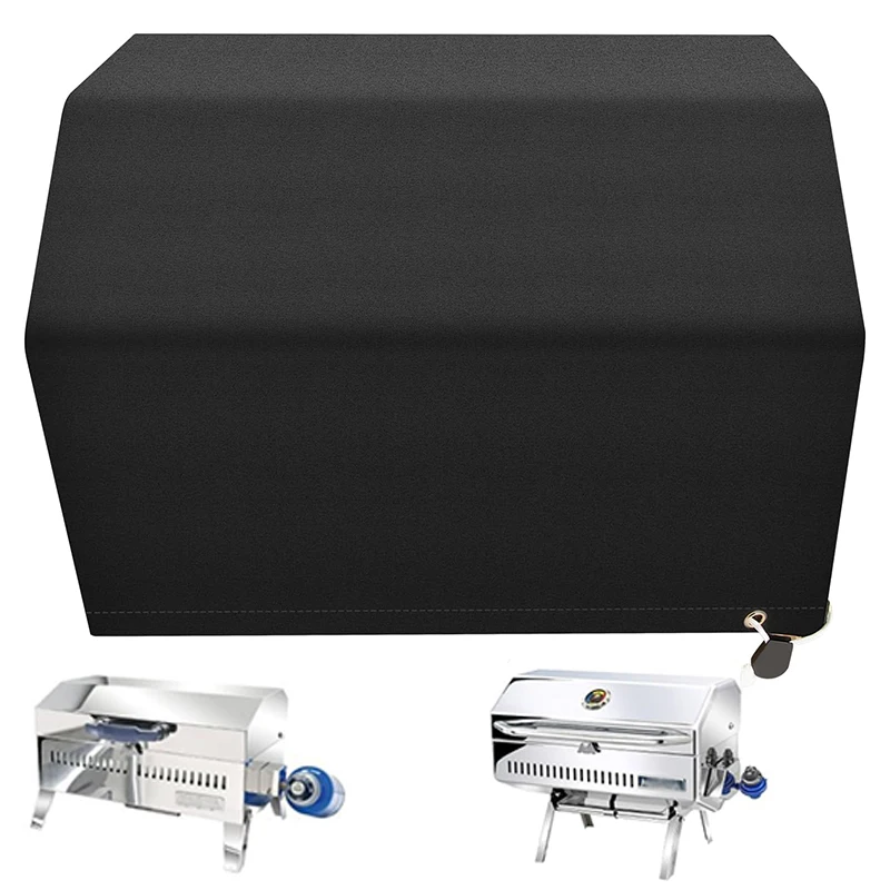 a10-990jb-ボート-ギル-カバー-マグマ-マリン-長方形グリル用、bbq-ギル-カバー、防水、9インチ-x-18インチ-グリル用、ブラック