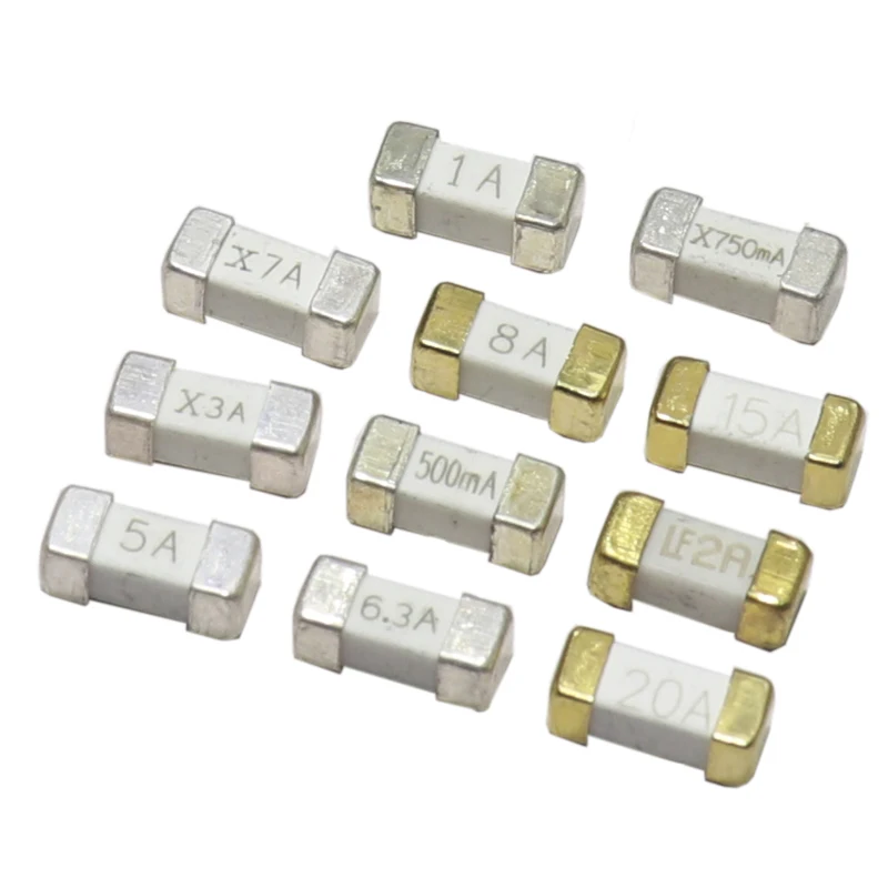 【10PCS】1808 125V SMD Fast blow Fuse 0.5A 0.75A 1A 2A 3A 4A 5A 6.3A 8A 10A 12A 15A 500MA