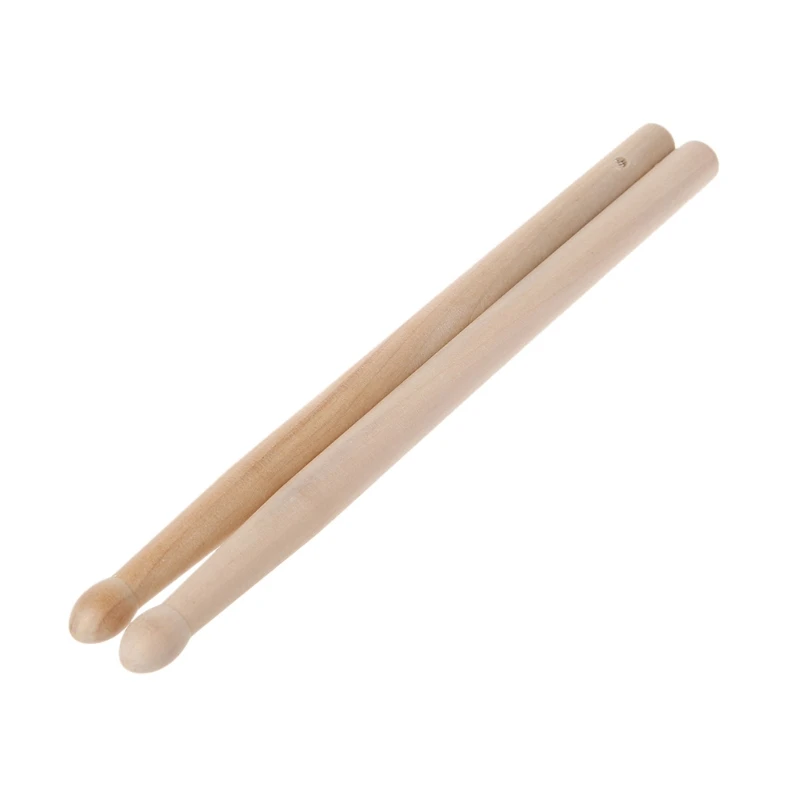 77HC Wood Drumsticks 2pcs Wooden Tip Kids Students Beginners Accessory for Musical Course Learning Accessory