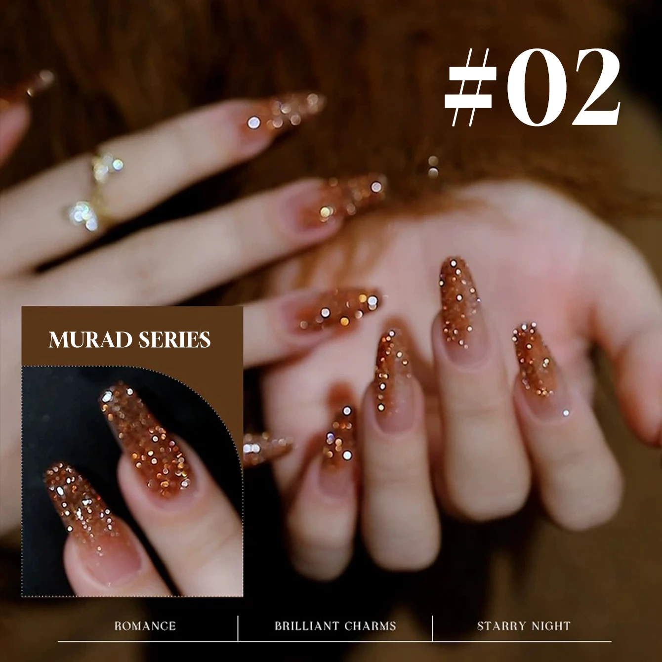 12ML 1PCS Sommer Nägel Maillard Crushed Diamant Gel Nagellack 2025 Neue Stil Herbst Heißer Verkauf Gold Nagel kleber Rote Nägel