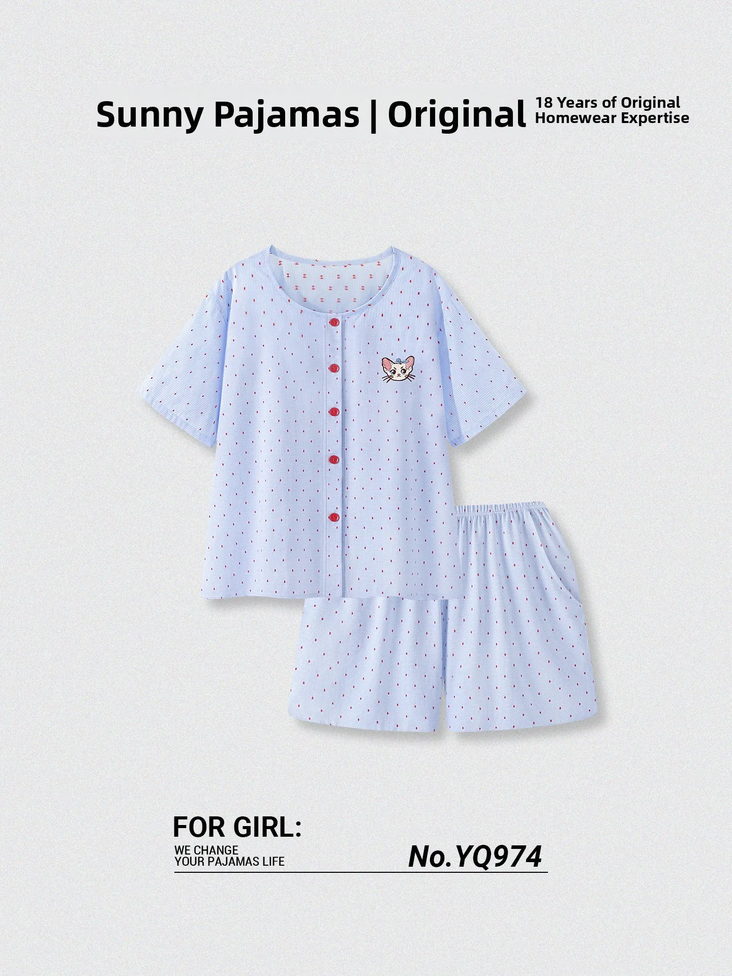 超ソフトコットンパジャマ女性の夏薄い半袖ショーツスウィートガールホーム服純綿パジャマホームスーツ
