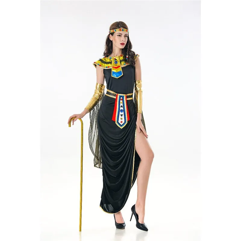 

Sexy Halloween Costume Role Play Cleopatra Makeup Prom Show Women's Traditional Ethnic Stage Costume Spring Summer New Arrival