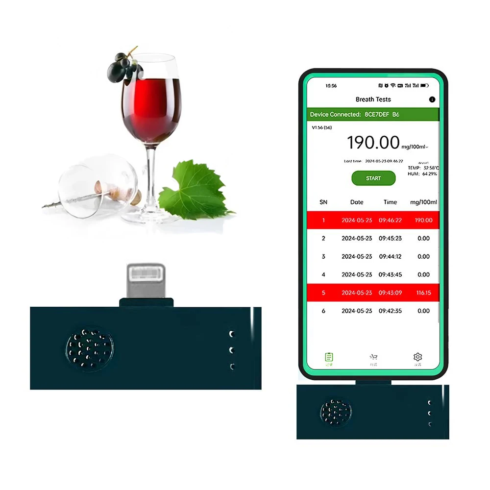 

GREENWON для телефона iOS BT и APP беспроводной анализатор дыхания тестер алкоголя алкотестер детектор