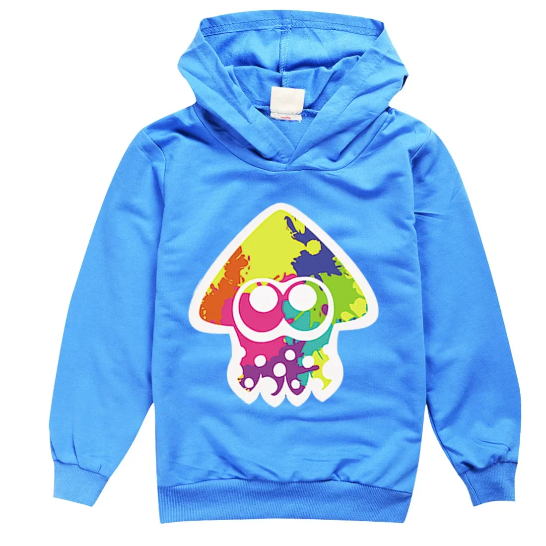 Kawaii Graffiti Shooting Game Splatoon Hoodie Kids Sweaters Baby Boy Clothes Girls Fashion Sweatshirts Children\'s Pullover Coats