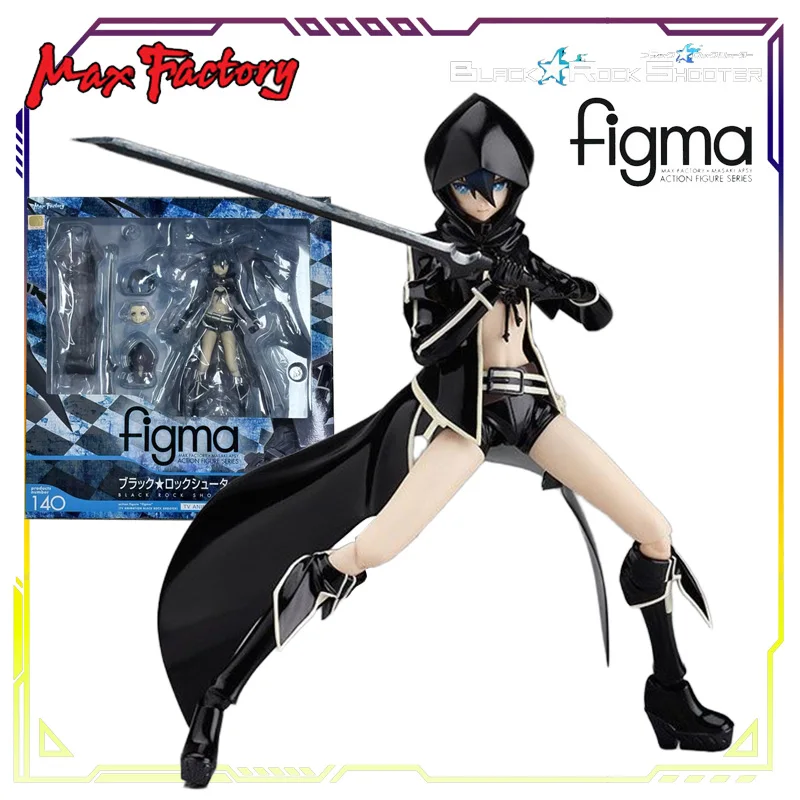 Max Factory Original Figma Series 234 Black Rock Shooter Battle Wheel Fairy TV Animated Edition Anime Action Figure Model Toys