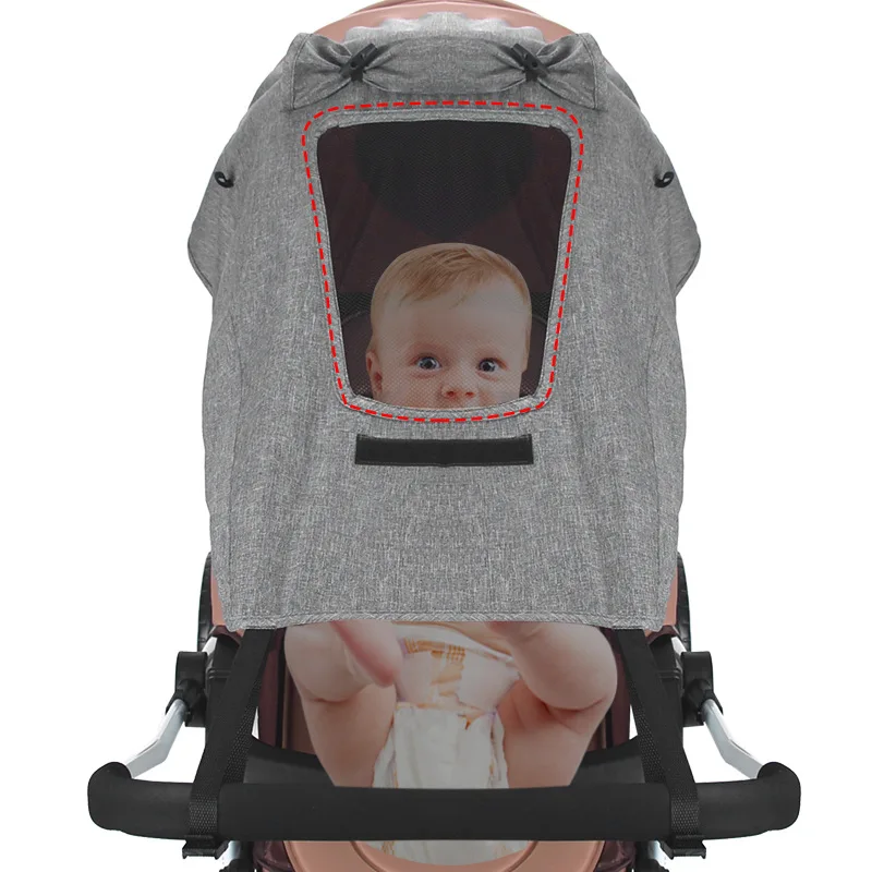 Universal Baby รถเข็นเด็กอุปกรณ์เสริม Sun Shade UV ป้องกันบังแดด Carriage Canopy สําหรับรถเข็นเด็กทารกรถที่นั่ง Sun Visor