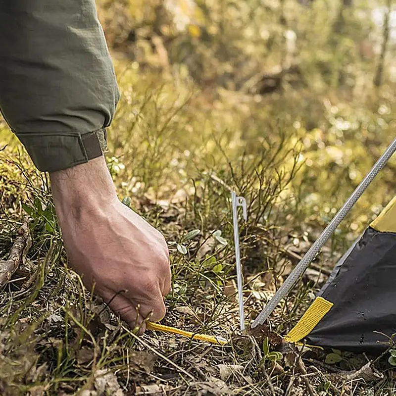 Семейная Палатка для кемпинга металлический крепеж для тента Peg, семейная палатка для кемпинга, семейная палатка для кемпинга с защитой от ржавчины, стальные колышки, крепкие