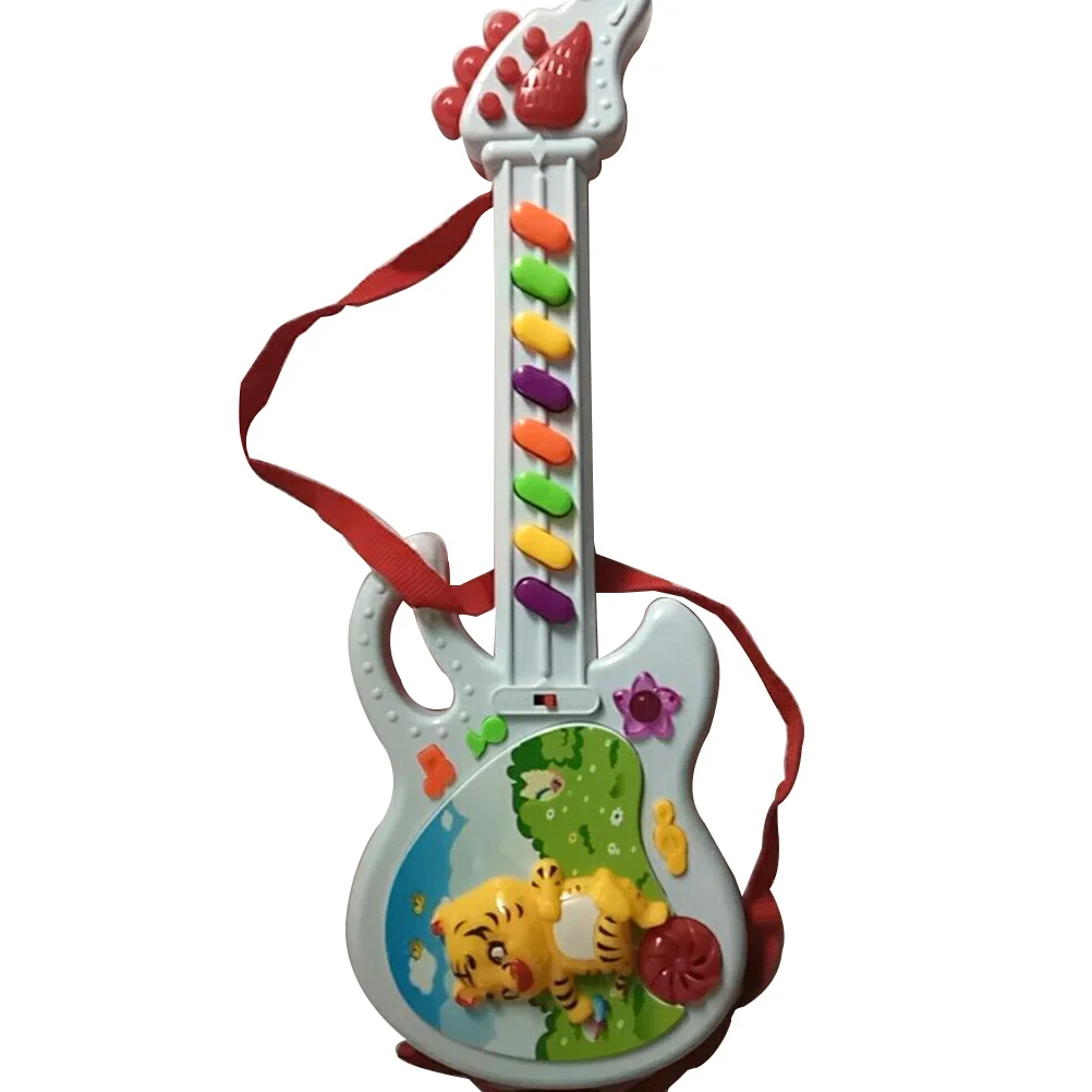 Cartoon Musical Electronic Guitar for Toddler Baby Children Kids Gift Early Educational Instrument Random Color and Style 8