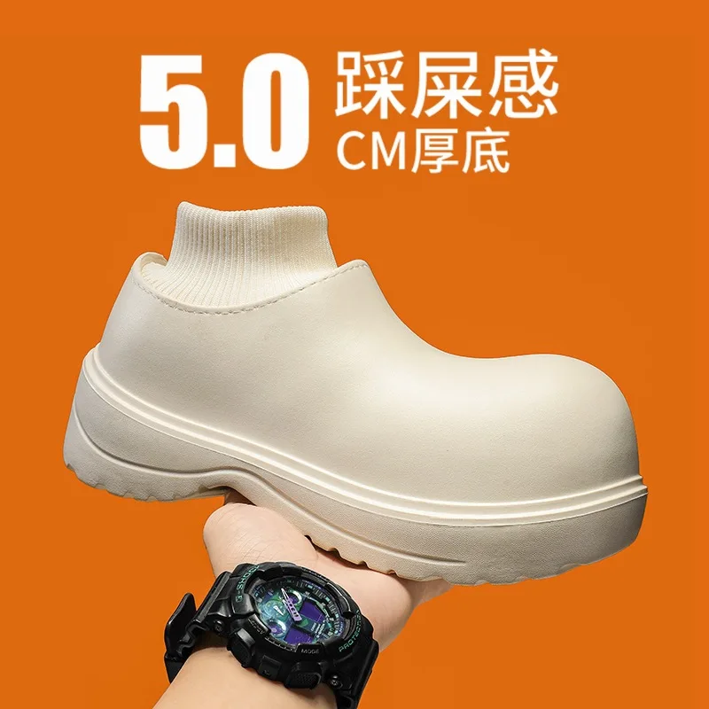 أحذية رياضية رجالية بنمط خارجي دافئ بالإضافة إلى أحذية قطنية مخملية مقاومة للماء ونعل سميك كاجوال أنبوب قصير مقاس كبير أحذية الثلوج #5