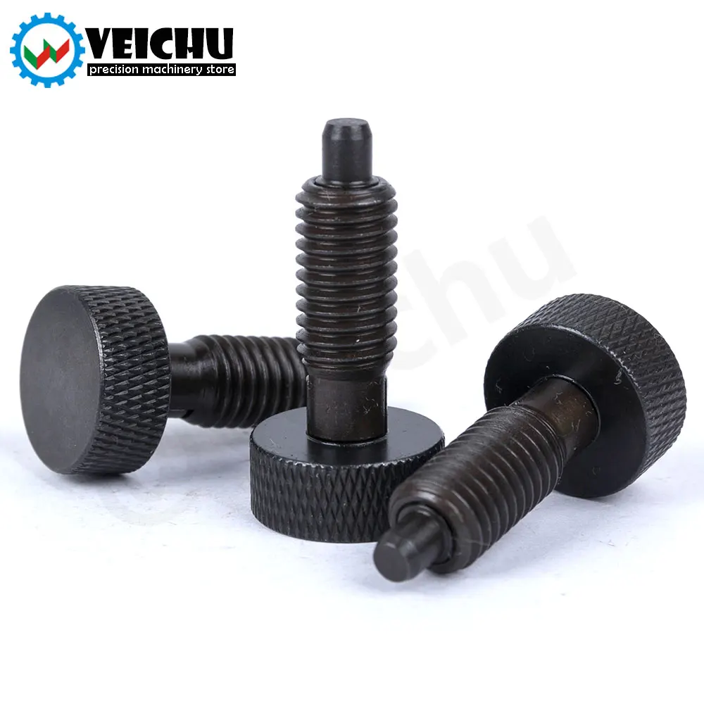 VCN230 In-Stock Stainless Steel Knurled Knob Plungers Spring Plunger Self-locking Screw Bolts With Nuts