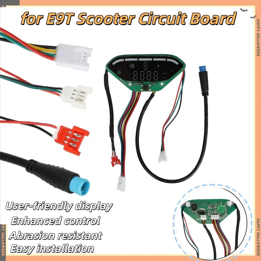 

Aftermarket Upgrade E9T Scooter Circuit Board Dashboard Display Meter Unit Dashboard Control Unit Single Brake Controller Input
