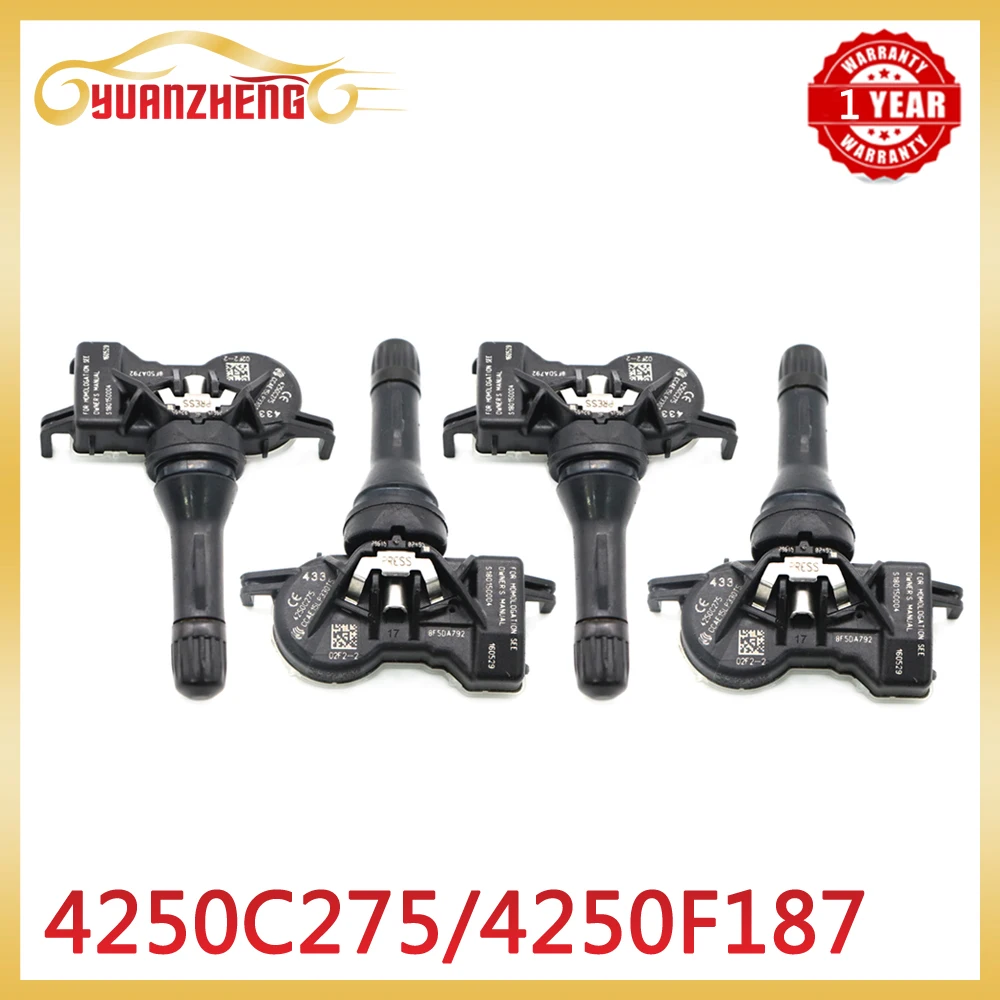 TPMS Tire Pressure Sensor 4250C275 For Mitsubishi Attrage Eclipse Cross Mirage Pajero Sport 2013-2024 433MHz 4250F187 S180150004