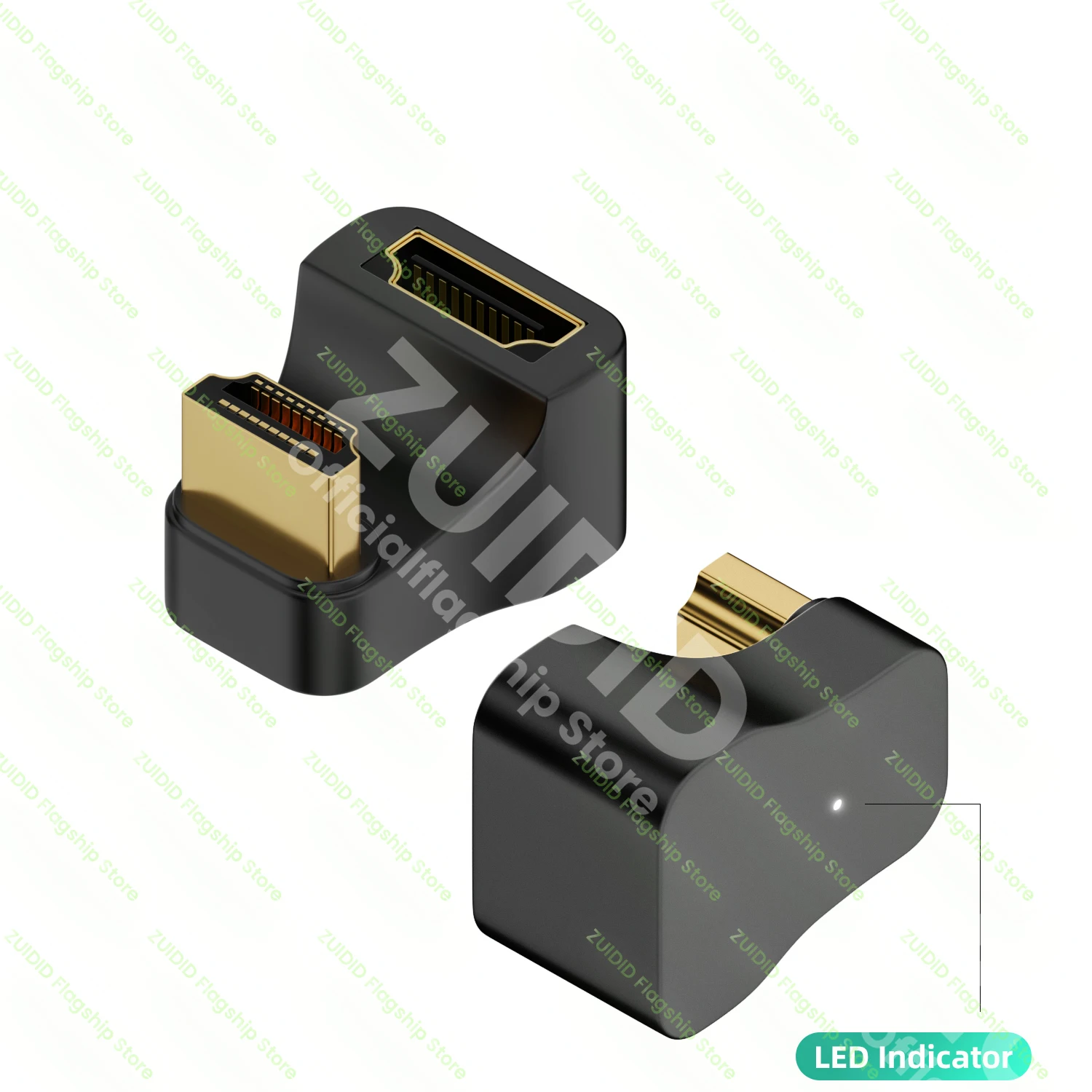 HDMI-kompatibler 2. 0 8k @ 60hz Konverter U-förmiger Adapter von Stecker zu Buchse für Monitor-Display Laptop ps4/3 pc TV-Projektor Extender