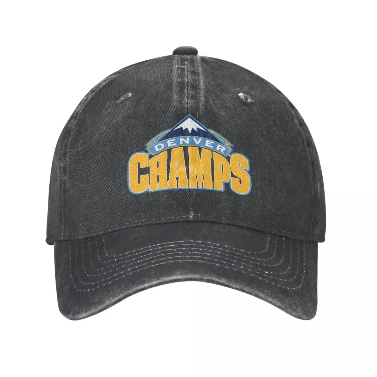 Denver Is Home Of The Champs Baseball Caps Fashion Washed Denim Hats Outdoor Adjustable Casquette Streetwear Baseball Cowboy Hat