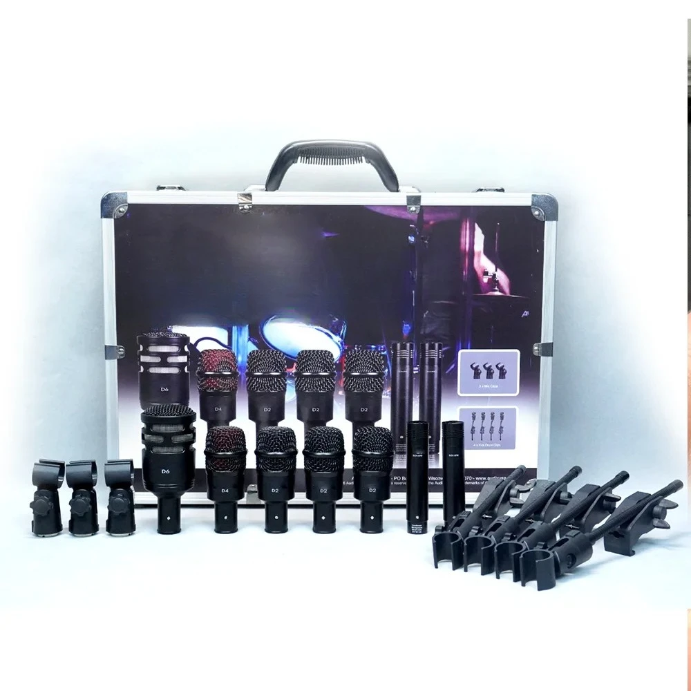 DP72 Professional Drum Microphone Kit Musical Instrument 7 Pcs Mic for Drum Set Professional