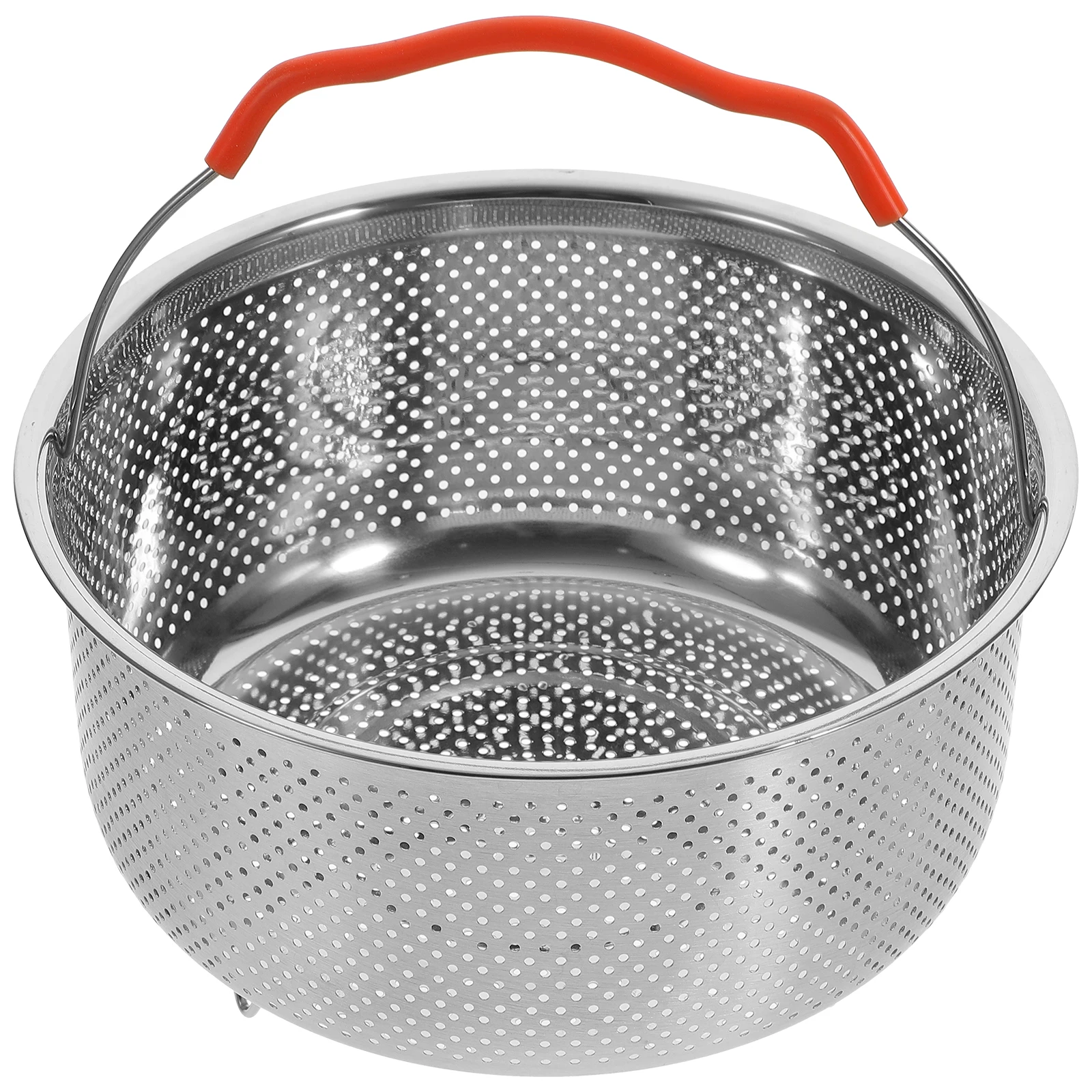 

Stainless Steel Steaming Basket with Fine Holes Design for Pot Rice Cooker Accessories Steam Rack Round Kitchen Bar Utensils