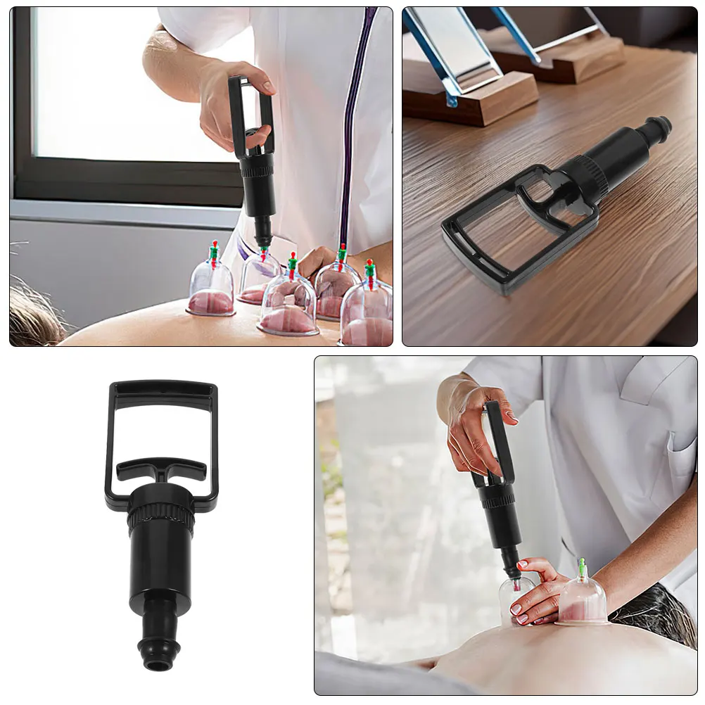 

2 pcs Handheld Vacuum Pump Cupping Hand Pump Smooth Surface Body Massage Suction Back Cupping Portable Manual Therapy Tool For
