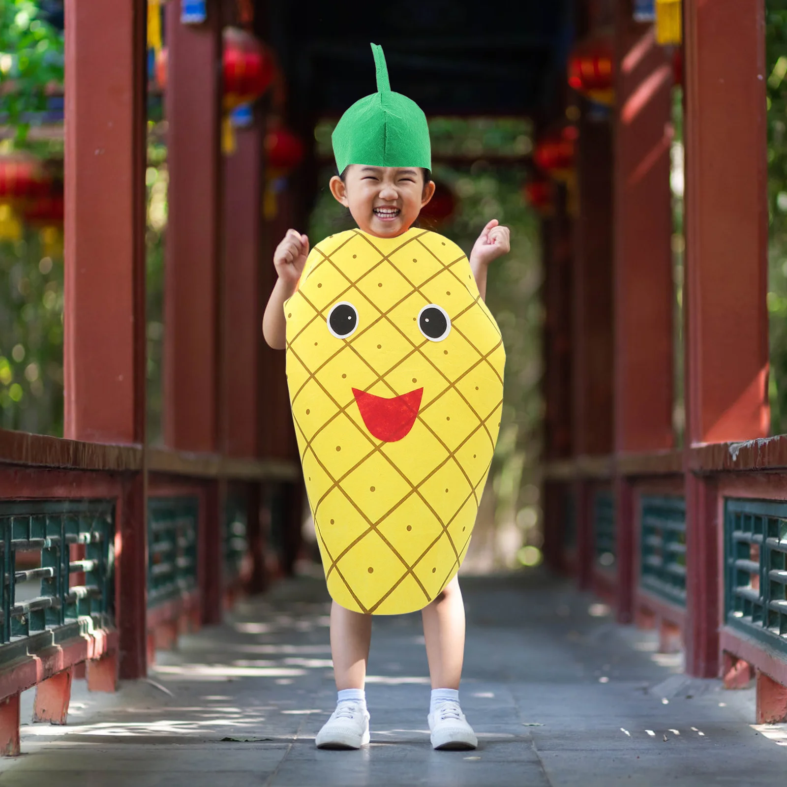 

Детский костюм с фруктами и ананасом, детская праздничная одежда, Хэллоуин, косплей, Рождество, праздник, веселый детский школьный праздничный костюм, детский костюм