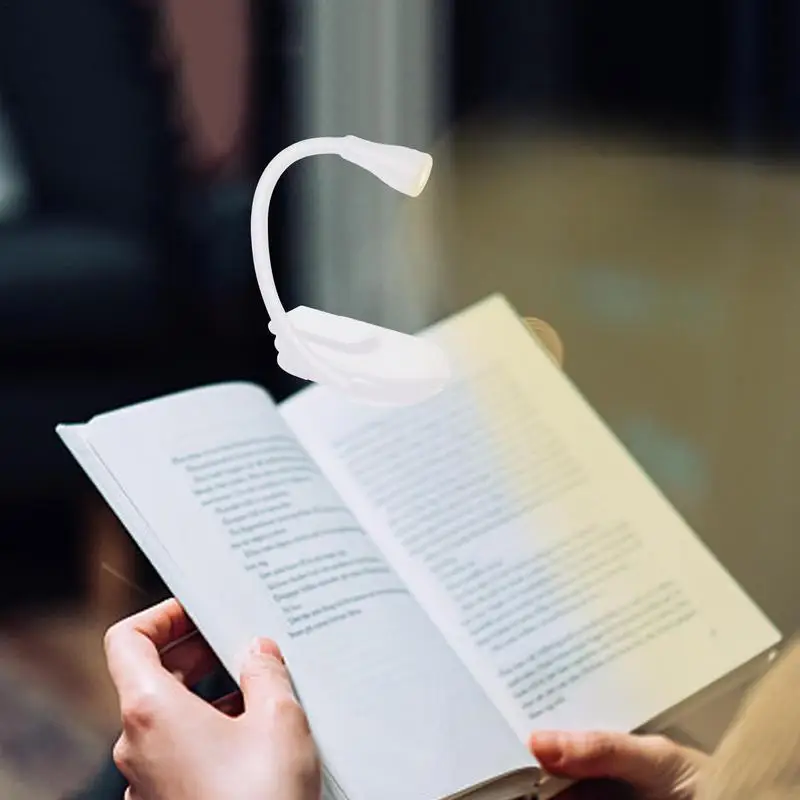 Reading Light Bedside Book Light LED Rechargeable Small Lightweight Clip On Book Reading Night Light For The Bed For Kids