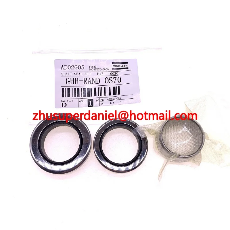 2sets/lot GHH RAND OS70 airend rebuilding overhaul Repair Kit lipseal kit 2pcs oil seal+1pcs bushing