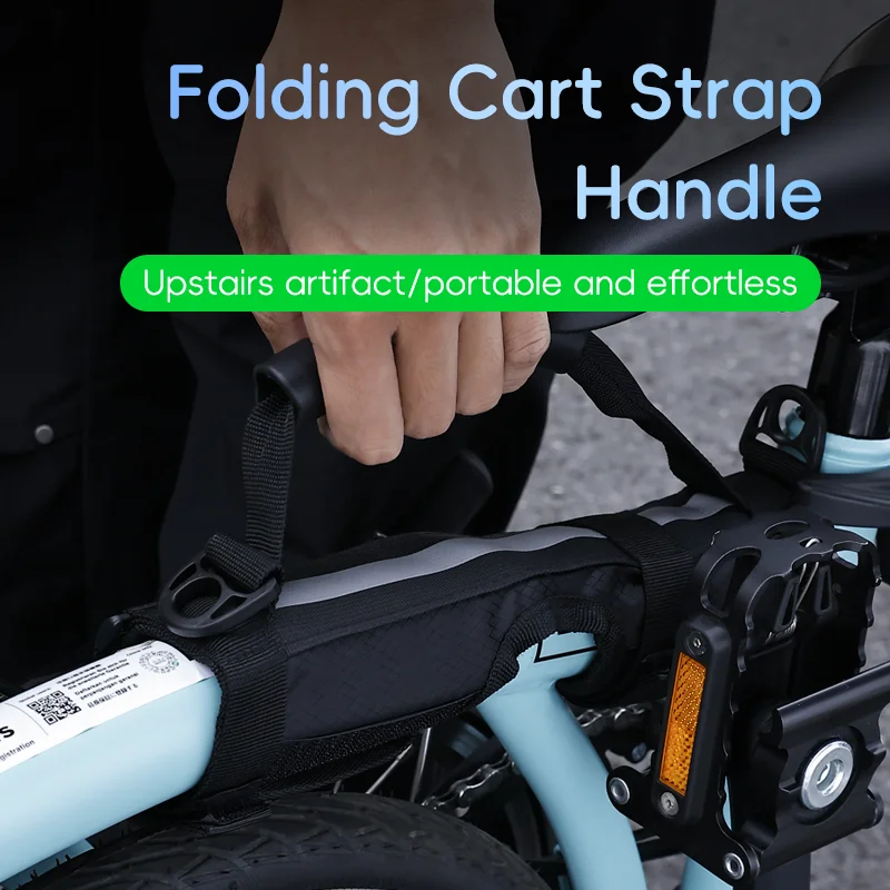 Durable Folding Bicycle Shoulder Carry Strap Portable Hand Strap Adjustable Handle Carrier for Brompton Cycling Accessories view 4